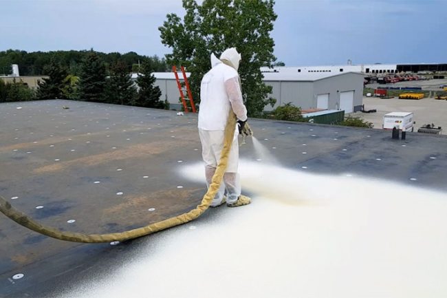 roof coating spray foam